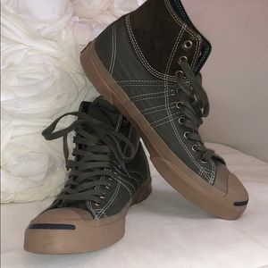 Jack Purcell by Converse Army Green High Tops